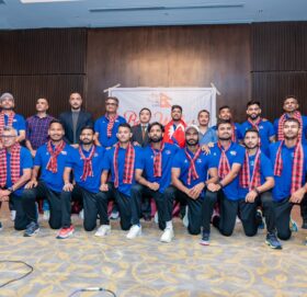 क्यानडामा खेल्न जाने नेपाली राष्ट्रिय क्रिकेट टिमको बिदाइ