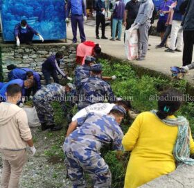 मार्तडी बजारमा सरसफाई