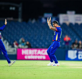 अमेरिकाले नेपाललाई दियो १५७ रनको लक्ष्य