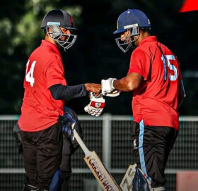 करणको ५ विकेट र कुशल भुर्तेलको अर्धशतकमा नेपाल विजयी