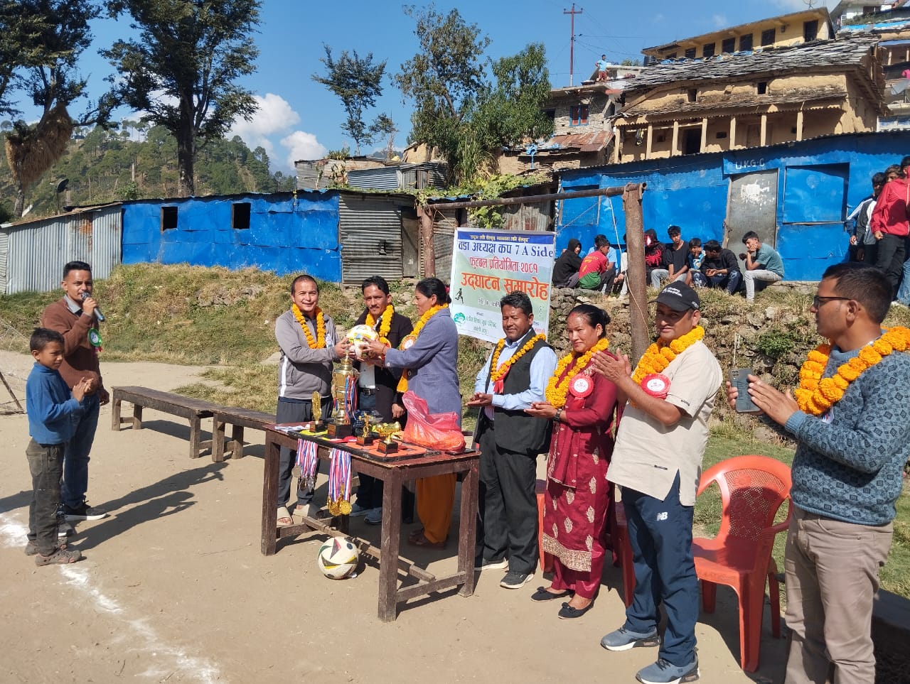 बडिमालिका ८ को वडा अध्यक्ष फुटवल कप प्रतियोगिता सुरु