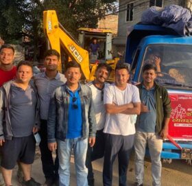 बाढीग्रस्त फोहोर ब्यवस्थापनमा अनेरास्ववियु काठमाडौं जिल्ला कमिटी