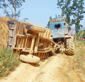 अछाममा ट्याक्टर दुर्घटना हुँदा ७ जना घाइते