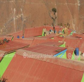 बाढी पहिरोबाट विस्थापित परिवारका लागि बन्यो नमूना बस्ती