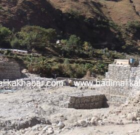 बाजुराको पिलुचौर खोलामा बेलिबृज निर्माण कार्य अन्तिम चरणमा