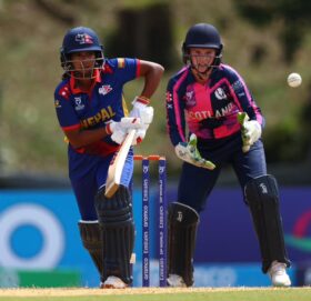 महिला यु-१९ विश्वकप : स्कटल्यान्डसँग १ विकेटले हार्‍यो नेपाल