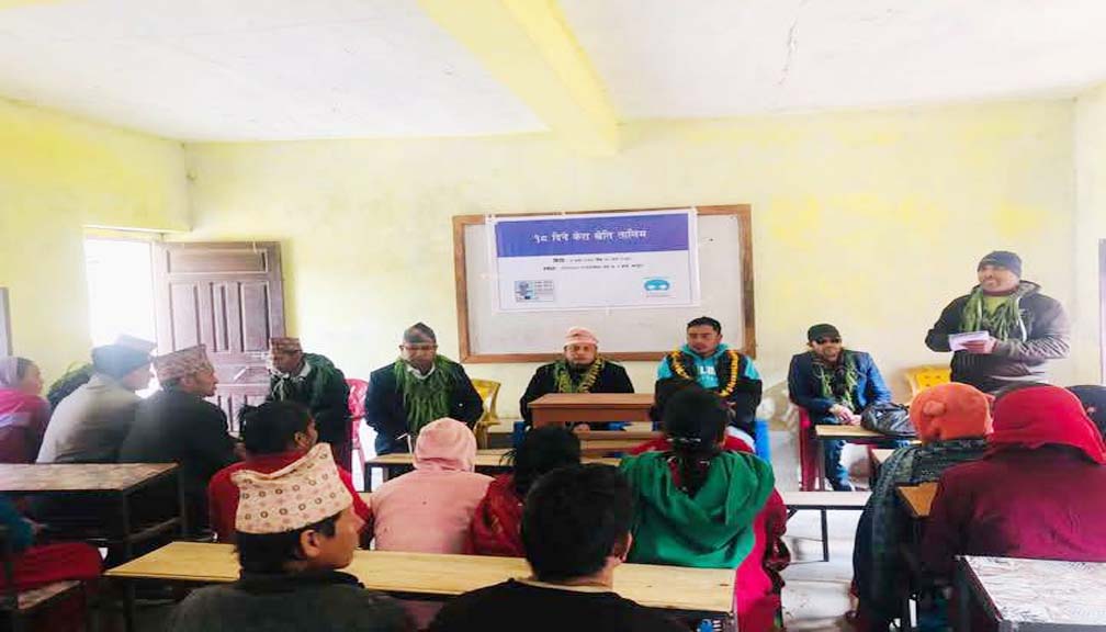 बडीमालिका नगरपालिका ६ मा १८ दिने व्यवसायीक केरा खेती तालिम सुरु