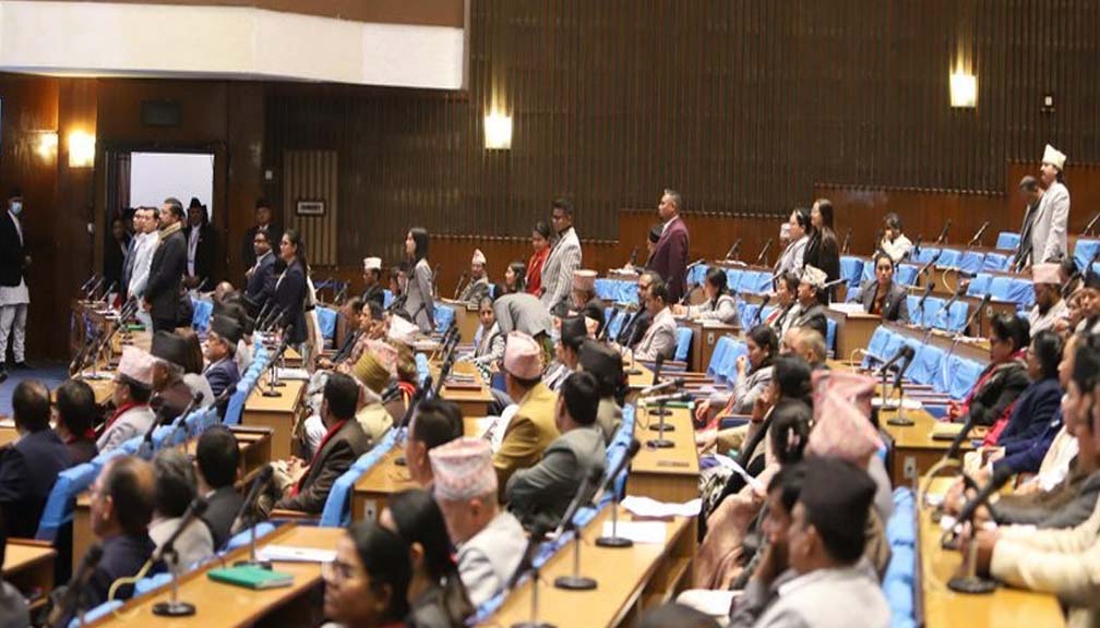 प्रतिनिधिसभा बैठकको सुरुमै रास्वपाको अवरोध