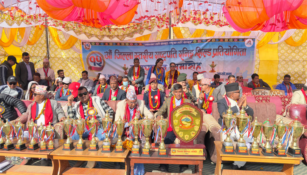 अछाम जिल्ला स्तरीय १५ औं राष्ट्रपति रनिङ शिल्डको मन्त्री खड्काद्वारा उद्घाटन