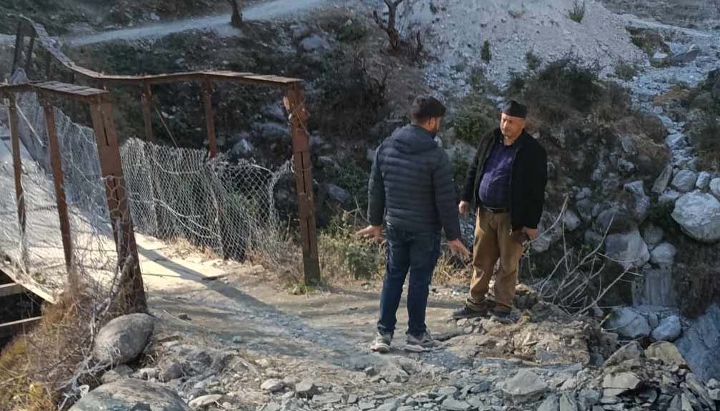 ठुलीसाँघुमा पक्की पुल निर्माण कार्य सुरु, नगर प्रमुख खड्काद्धारा निग्रानी