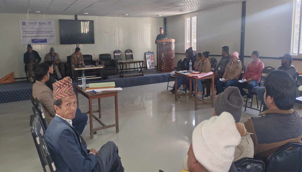 अस्पताल बाजुराको विपद पूर्वतयारी तथा प्रतिकार्य योजना निर्माण