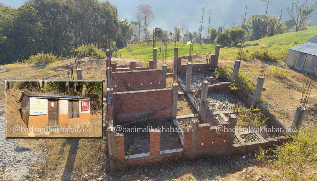 बुढिगंगामा व्यक्तिको जग्गामा निर्माण हुन लागेको वडाको भवन अलपत्र