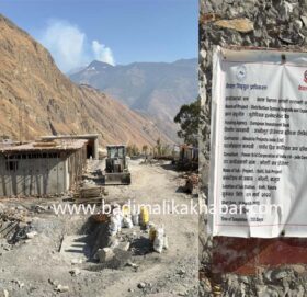 बाजुराको कोल्टीमा निर्माण हुन लागेको सबस्टेशनको काम अस्तव्यस्त