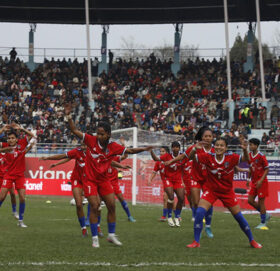 अन्तर्राष्ट्रिय महिला फुटबल : नेपाल र म्यानमारबीचको खेल सुरु