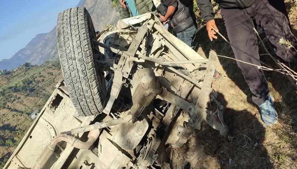 बझाङकाे मष्टामा जीप दुर्घटना