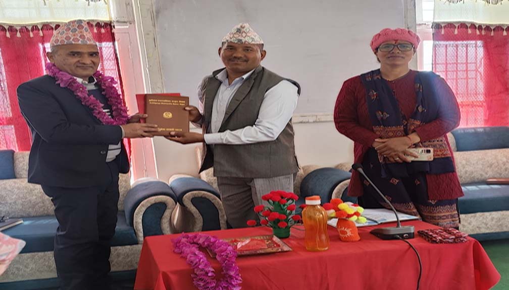 बुढीगंगा नगरपालिकाद्धारा प्रमुख प्रशासकीय अधिकृत जोशीलाई स्वागत