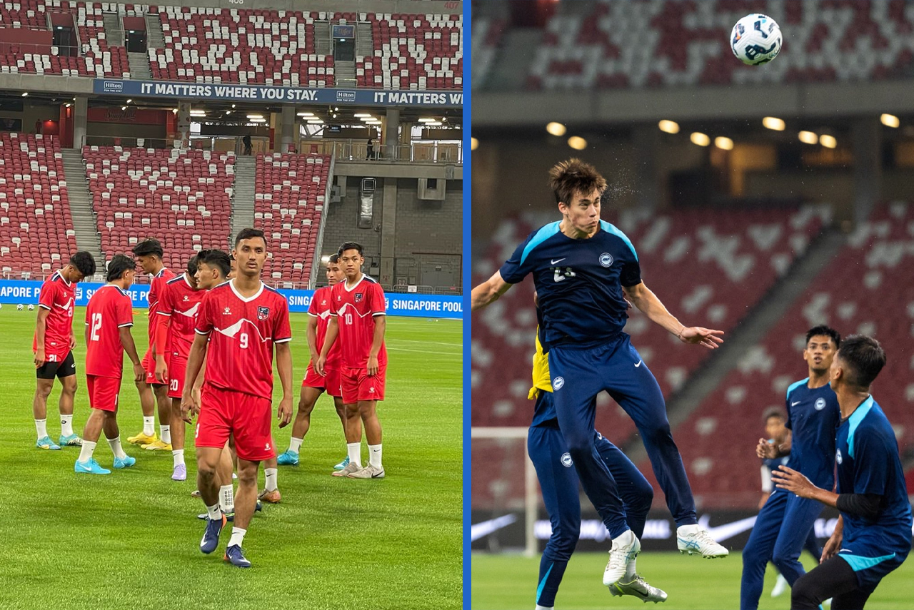 नेपाल र सिंगापुरबीचको मैत्रीपूर्ण फुटबल खेल आज