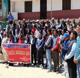 नेकपा एमाले बाजुराकाे जनजागरण अभियान, देउडामार्फत घन्किए गणतन्त्रका गित