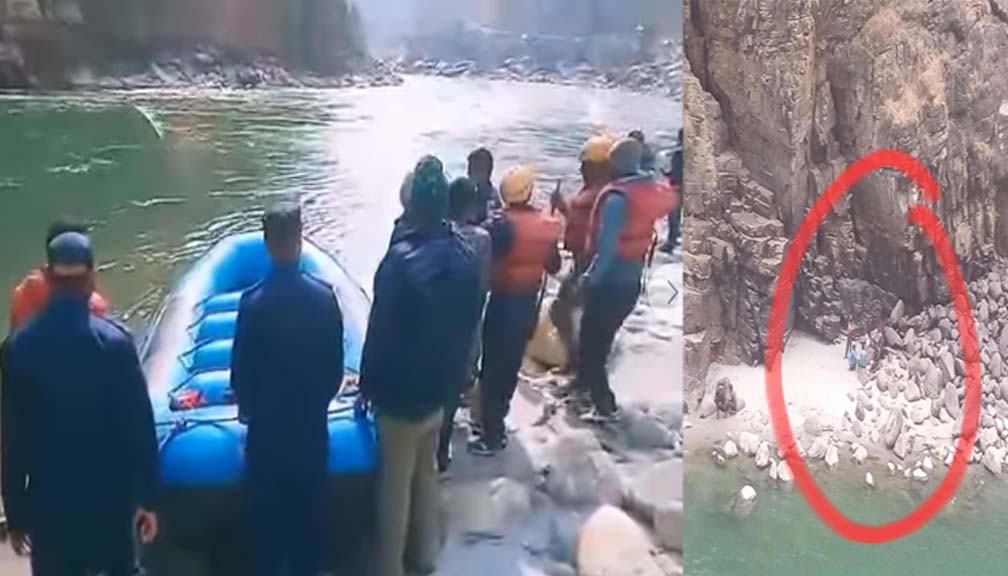 भीरमा अड्किएका स्थानीयसहित सुरक्षाकर्मीको सकुशल उद्धार