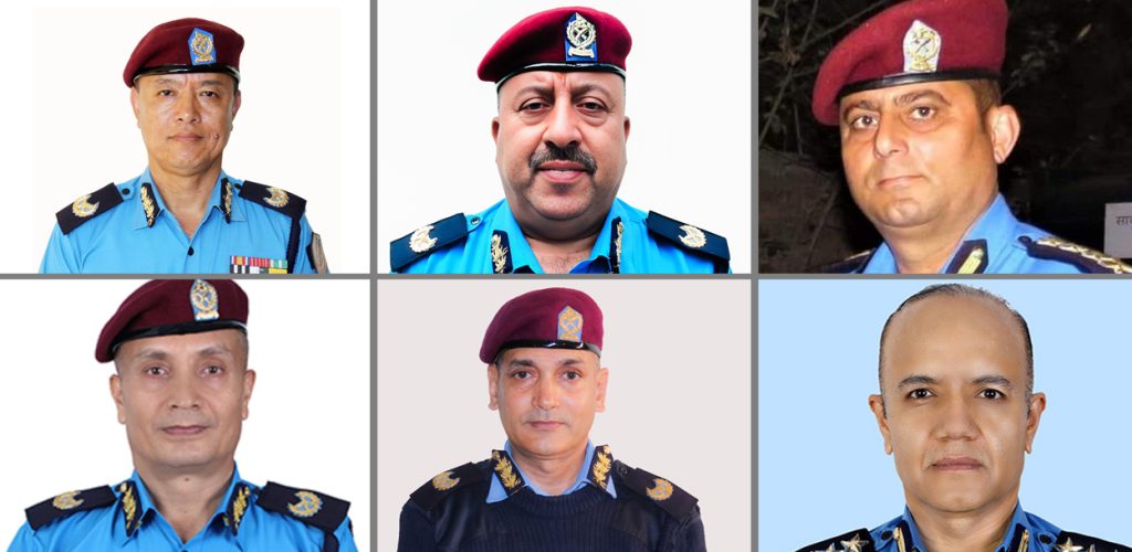 ६ डीआईजीलाई एआईजीमा बढुवा गर्न सिफारिस