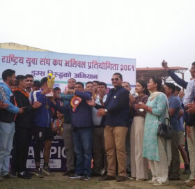 युवा संघ नेपाल भलिबल प्रतियोगिताको उपाधि डोटीलाई