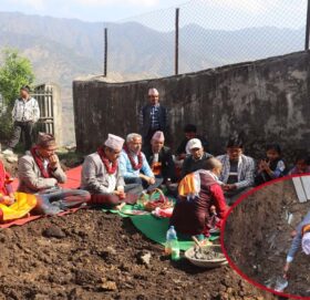 बाजुरा क्याम्पसमा प्रशासनिक भवन निर्माण हुदैँ, उपकुलपति पन्तद्धारा शिलान्यास