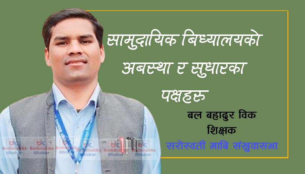 सामुदायिक बिध्यालयकाे अबस्था र सुधारका पक्षहरु