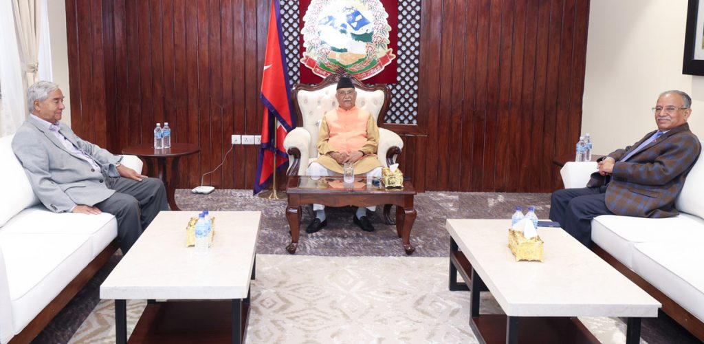 गणतन्त्र पक्षधर एक हुने ओली, देउवा र प्रचण्डबीच सहमति