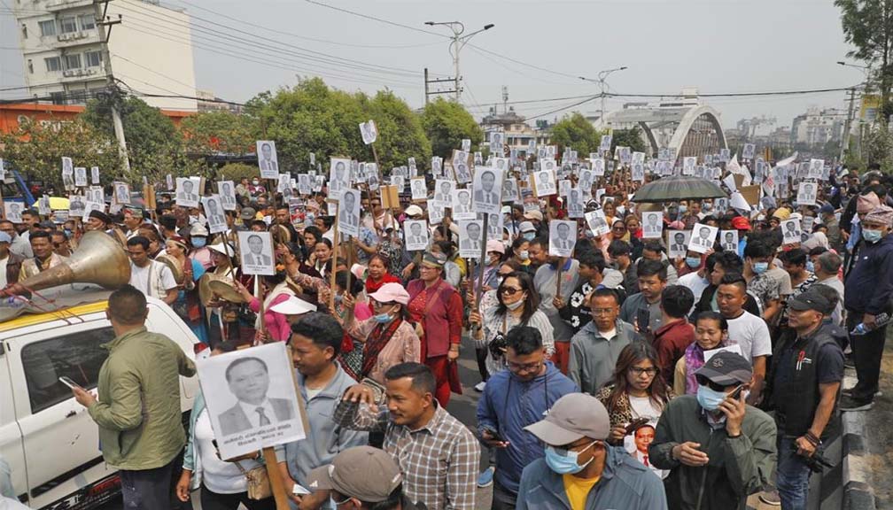 कुलमानको पुनर्बहाली माग्दै काठमाडौंमा प्रदर्शन