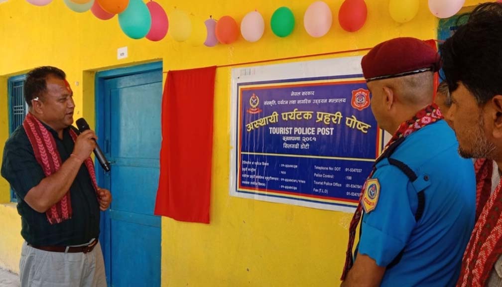 खप्तड घुम्न आउने पर्यटकका लागि  पर्यटक प्रहरी चौकी स्थापना