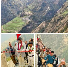 गौमुलको भाइरल पुल निर्माणका कामदारले १ बर्ष वितिसक्दा पनि पैसा पाएनन्