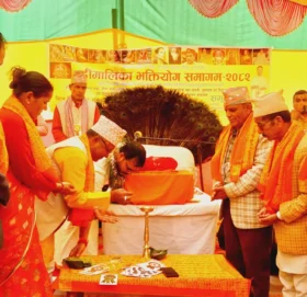 मार्तडीमा बडीमालिका भक्तियोग समागम सुरु