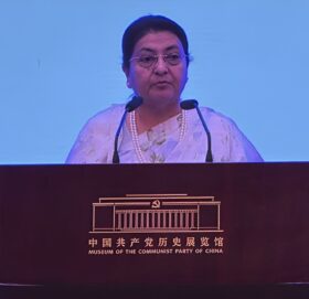 विद्या भण्डारीको सम्पर्क कार्यालय उद्घाटन हुँदै, ईश्वर पोखरेलले पनि सम्बोधन गर्ने