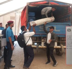 कर्णाली प्रदेश सरकारले पठाएको राहत हुम्ला पुग्यो