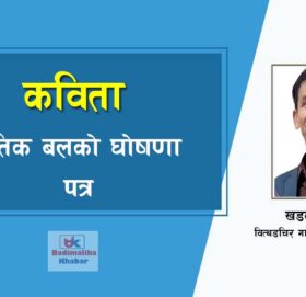 नैतिक बलको घोषणापत्र (कविता)