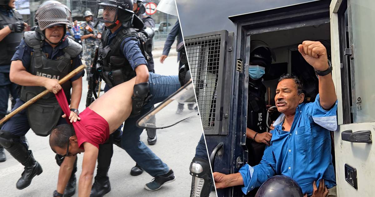 कमल थापासहित ६ जना प्रदर्शनकारी पक्राउ