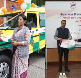 बाजुराको खप्तड छेडेदह र हिमाली गाउँपालिकाले पाए एम्बुलेन्स