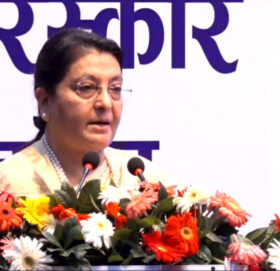 एमालेको राजनीतिमा पुनः जोडिएको विद्या भण्डारीको घोषणा