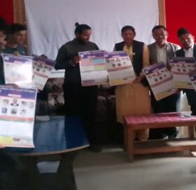 दलित पत्रकार संघ बाजुराद्वारा २०८२ सालको भित्तेपात्रो विमोचन