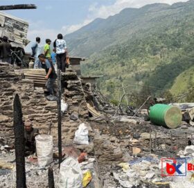 बाजुराको बाम्का बजारमा आगलागीबाट १९ करोड बढीको क्षति