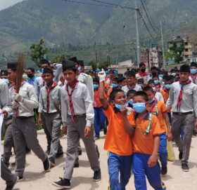 बडीमालिका नगर स्तरीय युवा सञ्जालद्वारा मार्तडी बजार सरसफाई