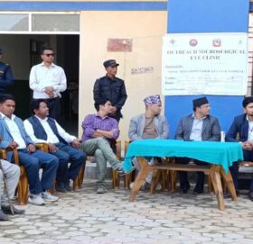 जिल्ला सदरमुकाम मार्तडीमा २ दिने आँखा शिबिर संचालन