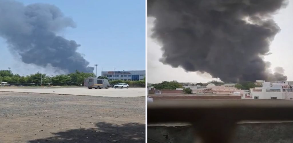 भारतको अहमदाबाद विमानस्थल नजिकै विमान दुर्घटना