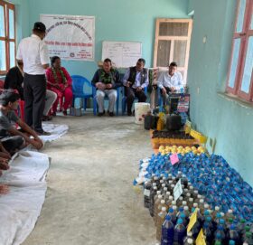 त्रिवेणीमा हार्पिक, फिनेल र साबुन सम्बन्धी सीप विकास तालिम सञ्चालन