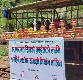 बुढीगंगामा एक महिने माटोका सामग्री निर्माण तालिम सम्पन्न