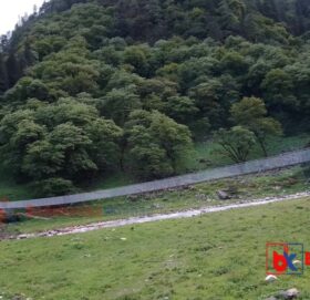 बाजुरा गुम्बा गाउँको ज्यानमारा नदीमा बन्यो झोलुङ्गे पुल, स्थानीय खुसी