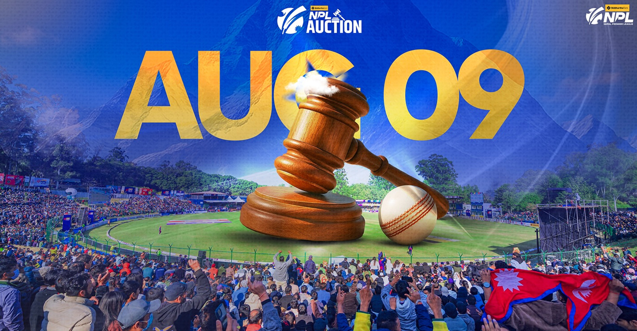 एनपीएलका लागि खेलाडी अक्सन साउन २४ गते, ४५८ क्रिकेटरले गराए नाम दर्ता