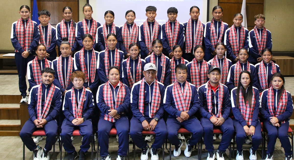 यु–१७ महिला फुटबल टोली आज भुटान जाँदै