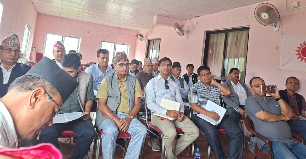 एमाले बागमती सचिवालयमा विद्याको पल्लाभारी