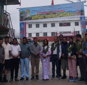 बडीमालिका नगरपालिकाद्धारा   धनगढी उप–महानगरको टोलीलाइ स्वागत